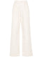 high-waisted straight-leg jeans